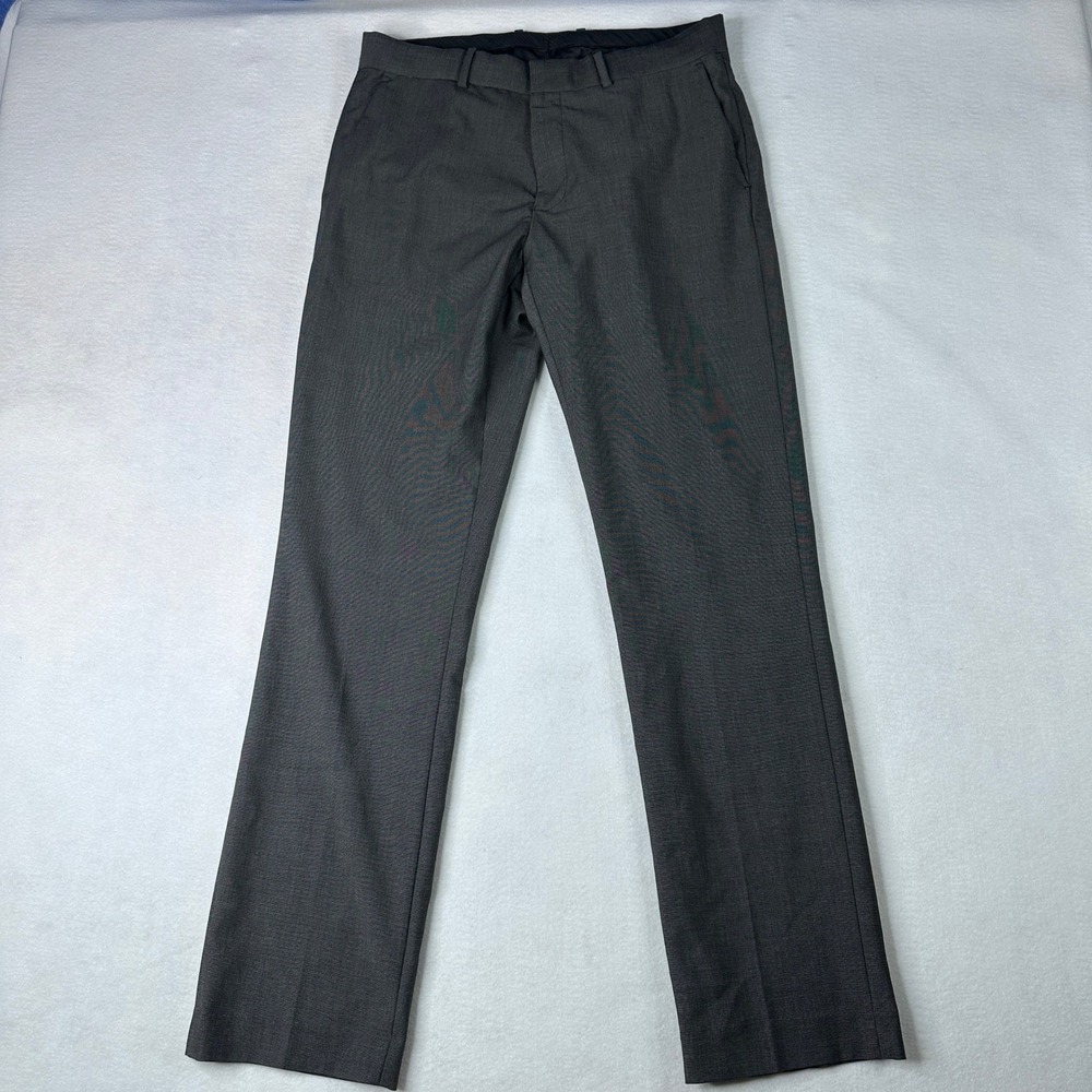 H&M Regular Fit Men's‎ Charcoal Gray Dress Pants Size 33R x 31